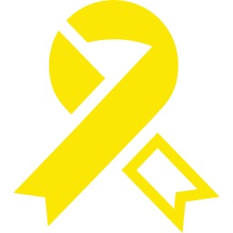 黄色いアウェアネス・リボン